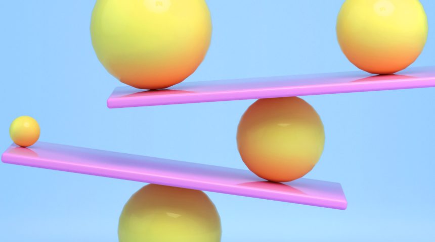 image of balls balancing