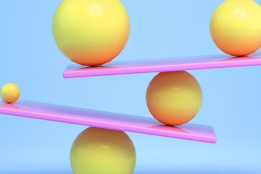 image of balls balancing